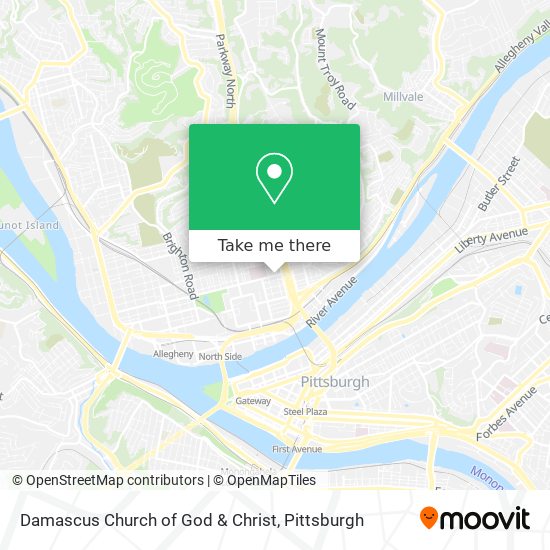 Damascus Church of God & Christ map