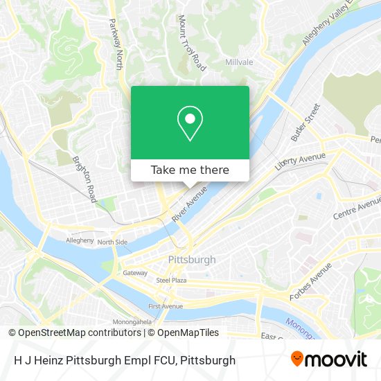 Mapa de H J Heinz Pittsburgh Empl FCU