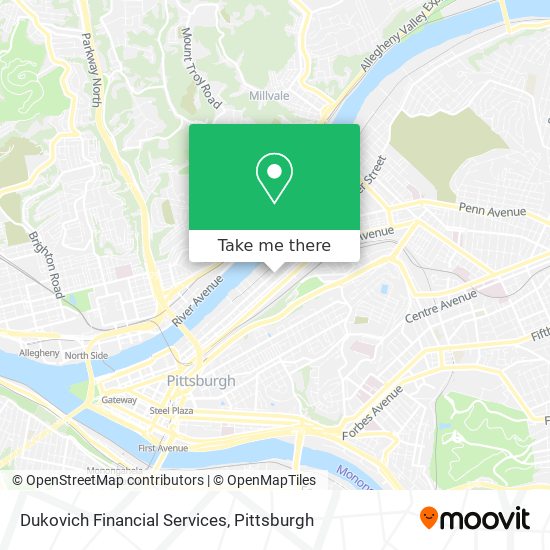 Mapa de Dukovich Financial Services