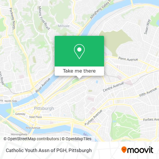 Catholic Youth Assn of PGH map