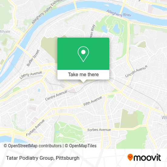 Tatar Podiatry Group map
