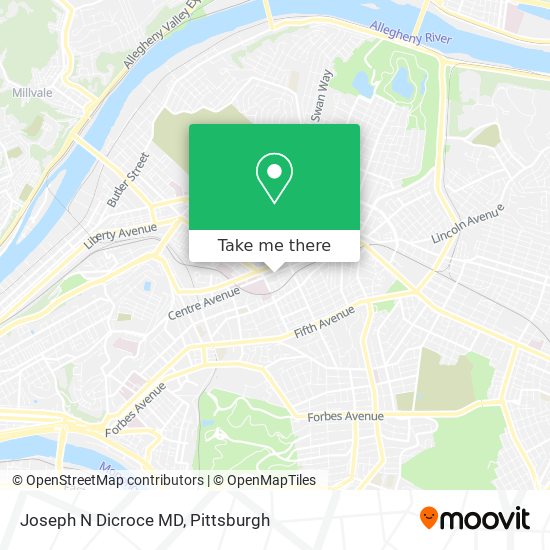 Joseph N Dicroce MD map