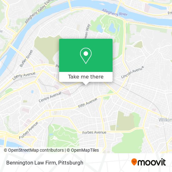 Bennington Law Firm map