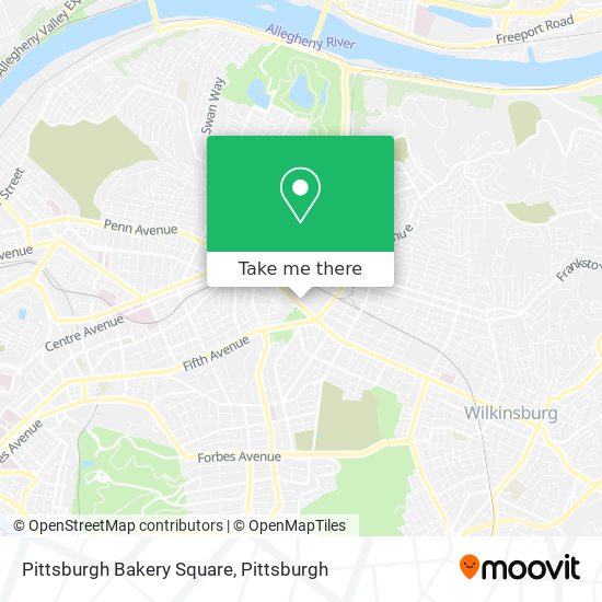 Mapa de Pittsburgh Bakery Square