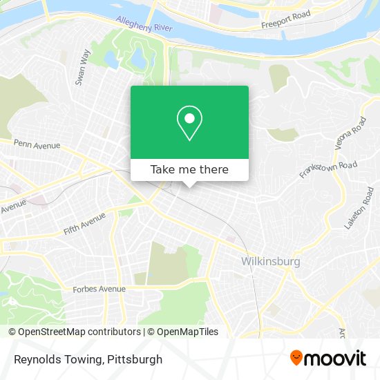 Reynolds Towing map