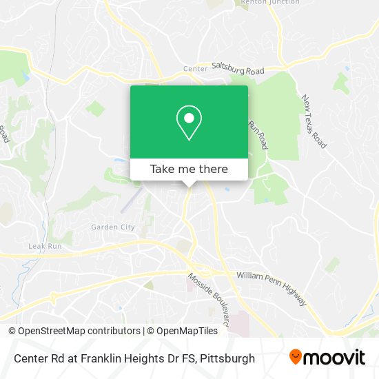 Center Rd at Franklin Heights Dr FS map