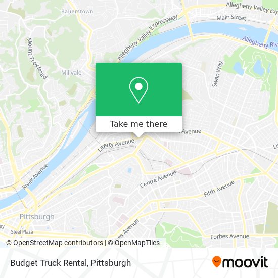 Mapa de Budget Truck Rental