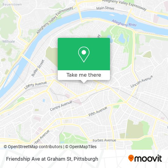 Friendship Ave at Graham St map