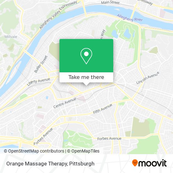 Orange Massage Therapy map