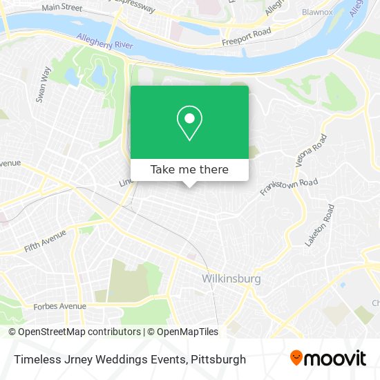 Timeless Jrney Weddings Events map