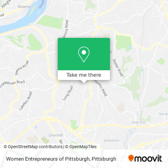 Women Entrepreneurs of Pittsburgh map