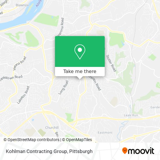 Kohlman Contracting Group map