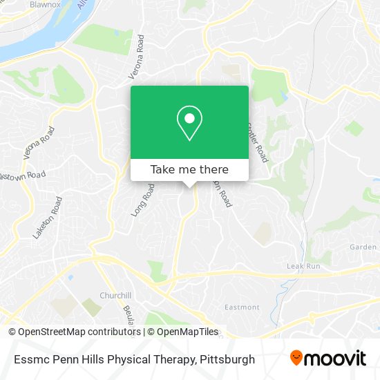 Essmc Penn Hills Physical Therapy map