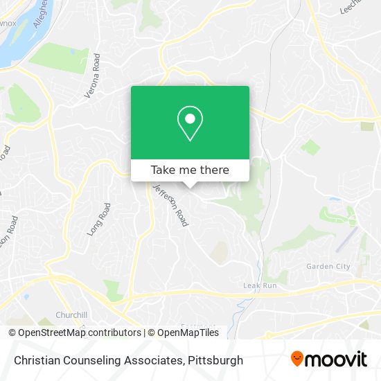 Christian Counseling Associates map