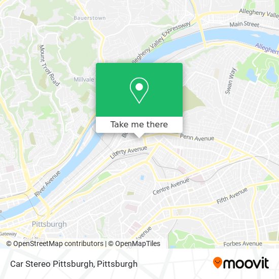 Mapa de Car Stereo Pittsburgh