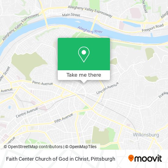 Mapa de Faith Center Church of God in Christ