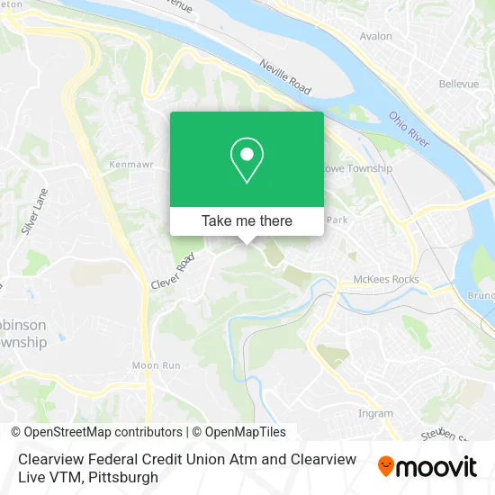 Clearview Federal Credit Union Atm and Clearview Live VTM map