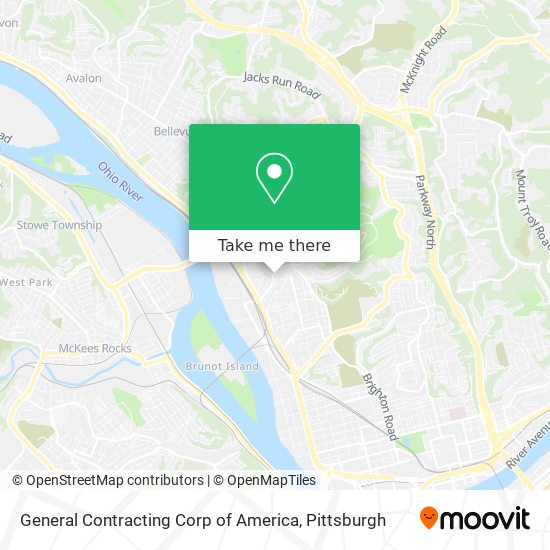 General Contracting Corp of America map