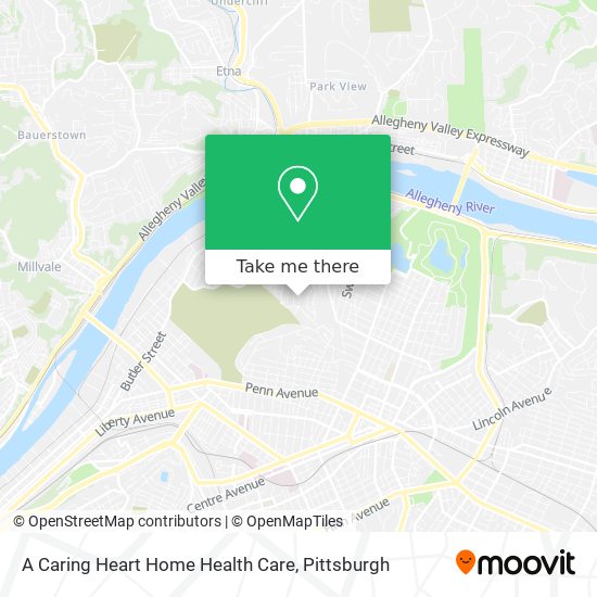 A Caring Heart Home Health Care map