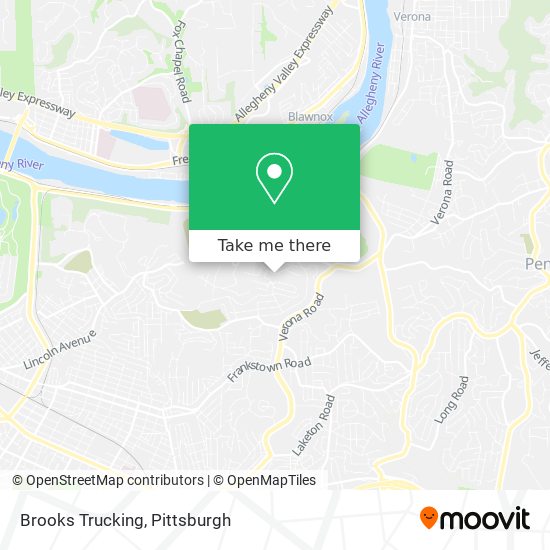 Mapa de Brooks Trucking