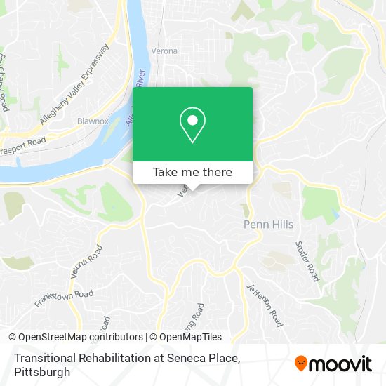 Mapa de Transitional Rehabilitation at Seneca Place