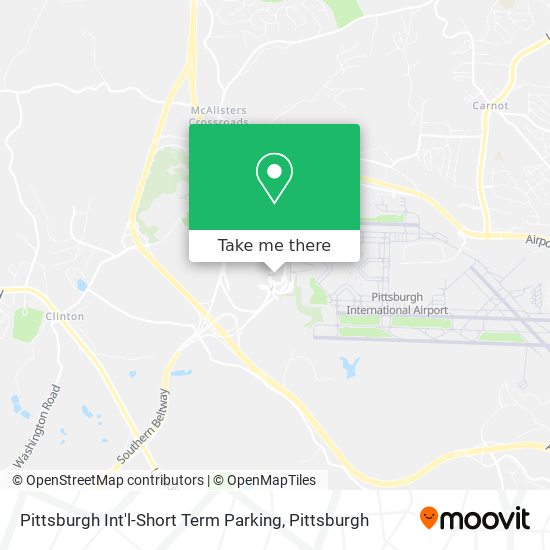 Pittsburgh Int'l-Short Term Parking map