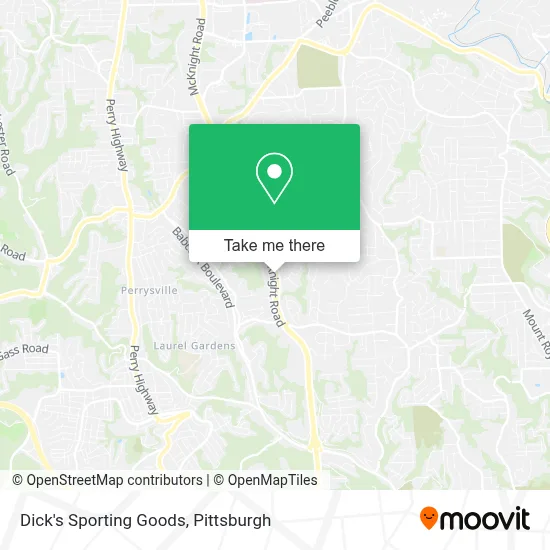 Dick's Sporting Goods map