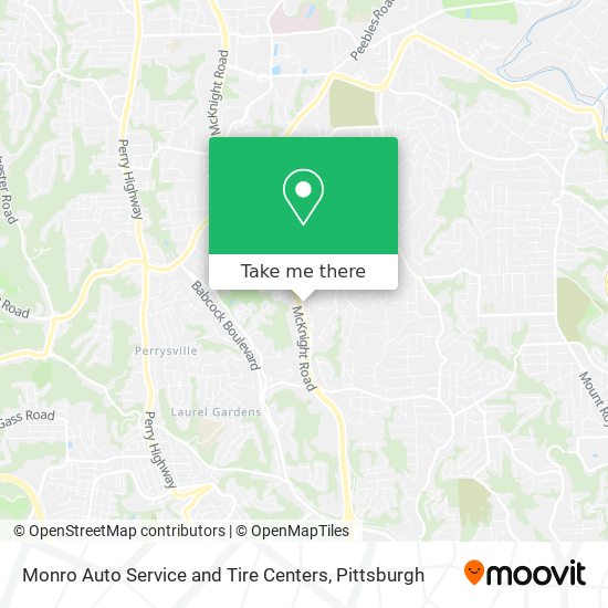 Mapa de Monro Auto Service and Tire Centers