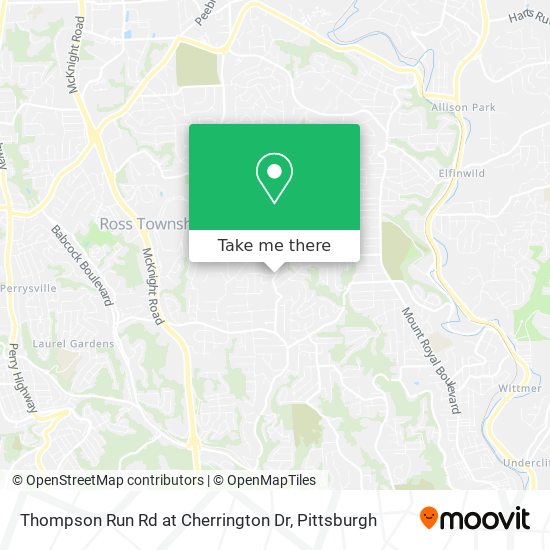 Mapa de Thompson Run Rd at Cherrington Dr