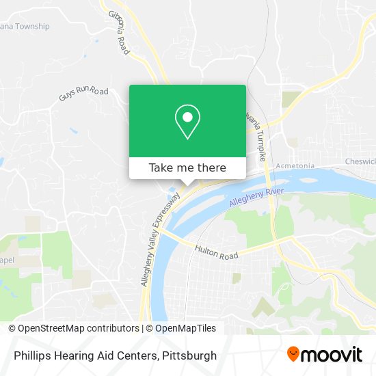 Mapa de Phillips Hearing Aid Centers