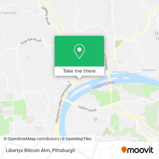 Mapa de Libertyx Bitcoin Atm