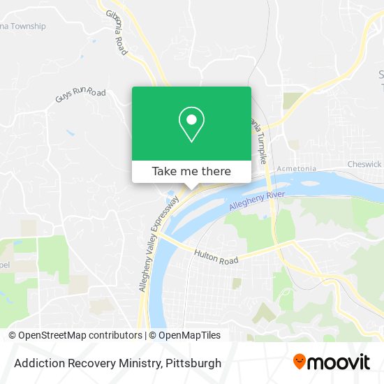 Addiction Recovery Ministry map