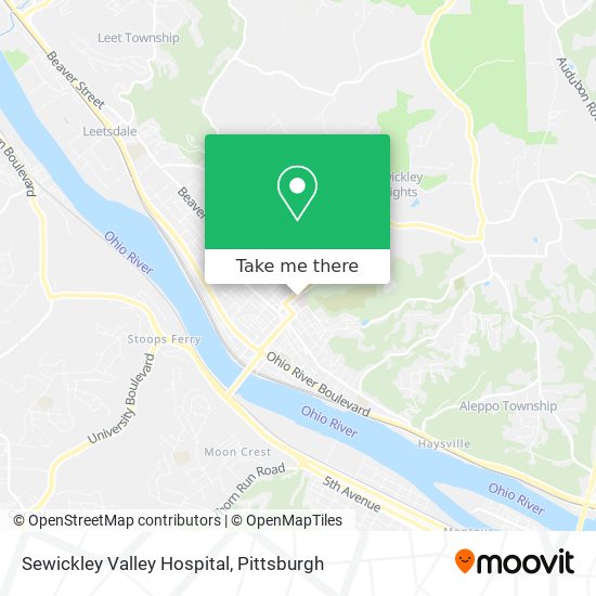 Mapa de Sewickley Valley Hospital