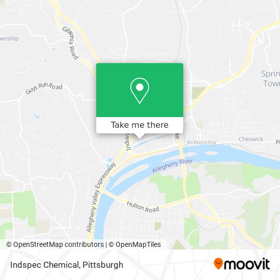 Mapa de Indspec Chemical