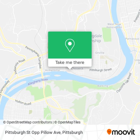 Pittsburgh St Opp Pillow Ave map