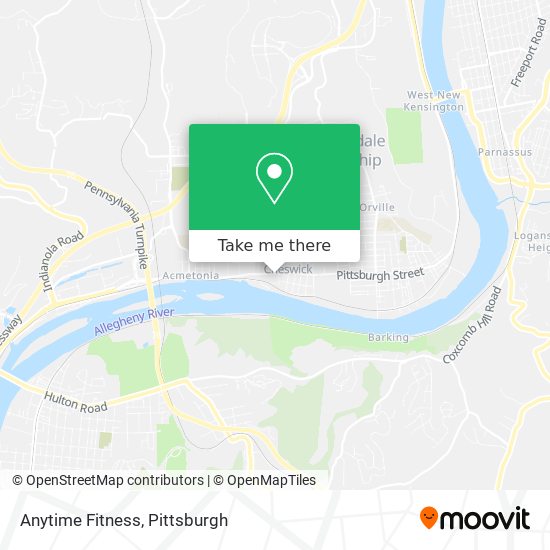 Anytime Fitness map