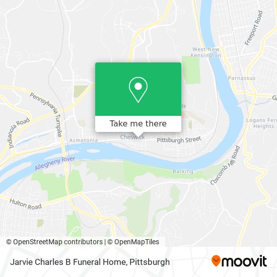 Mapa de Jarvie Charles B Funeral Home