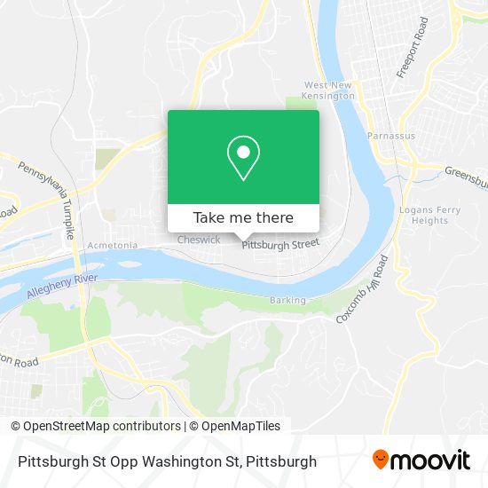 Pittsburgh St Opp Washington St map
