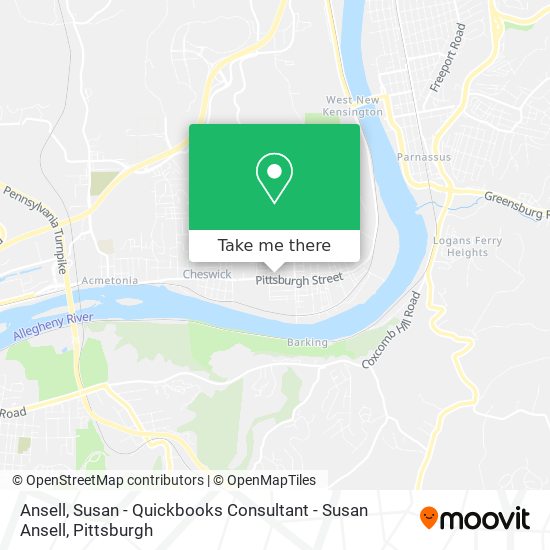 Ansell, Susan - Quickbooks Consultant - Susan Ansell map