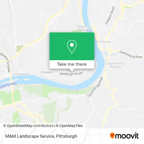 M&M Landscape Service map