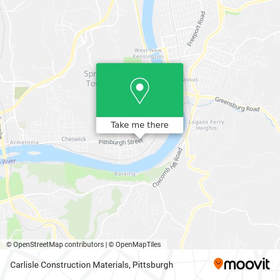 Mapa de Carlisle Construction Materials