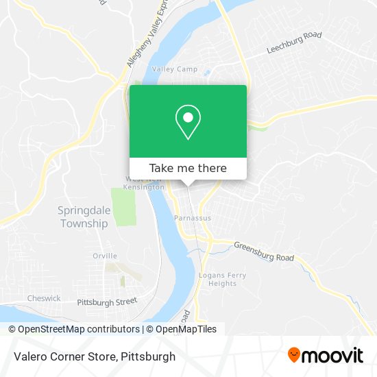 Valero Corner Store map