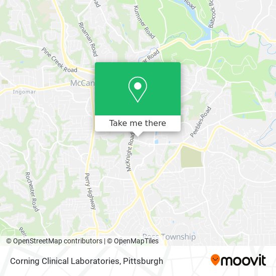 Mapa de Corning Clinical Laboratories