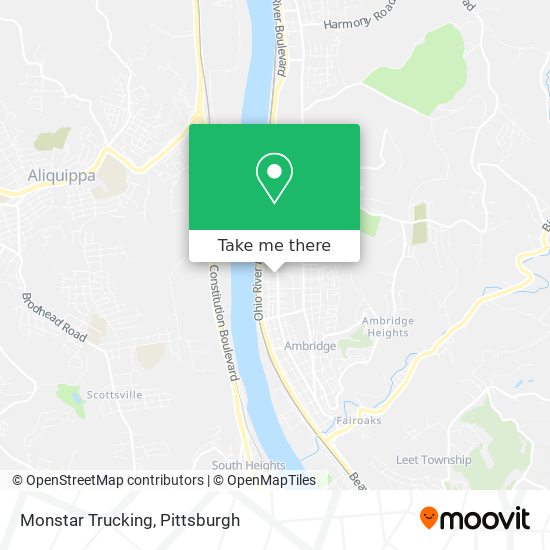 Monstar Trucking map