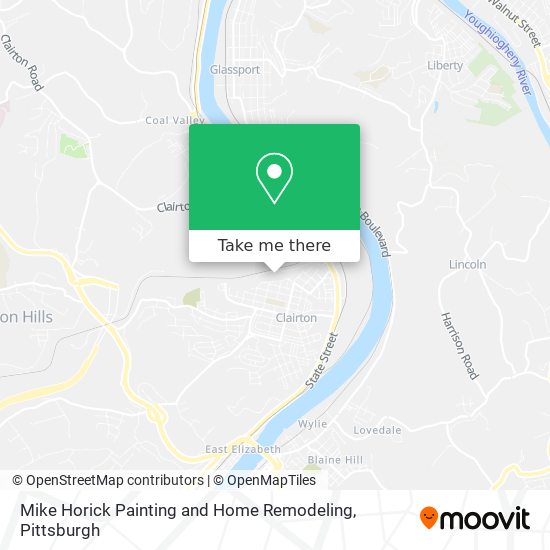 Mike Horick Painting and Home Remodeling map