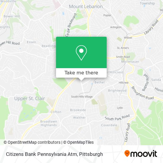 Citizens Bank Pennsylvania Atm map