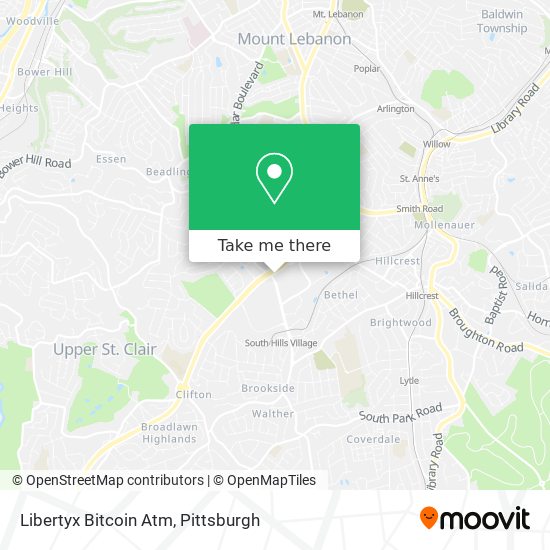 Mapa de Libertyx Bitcoin Atm