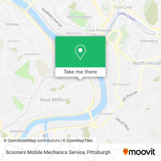 Scooters Mobile Mechanics Service map