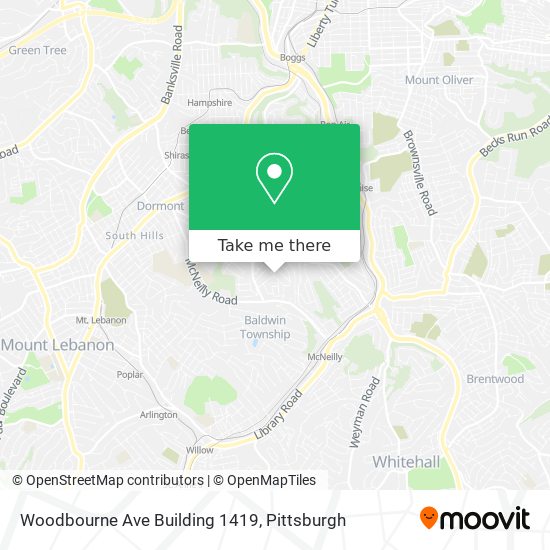 Mapa de Woodbourne Ave Building 1419