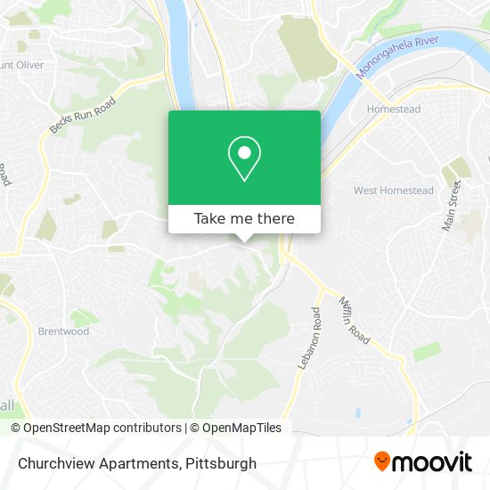 Mapa de Churchview Apartments